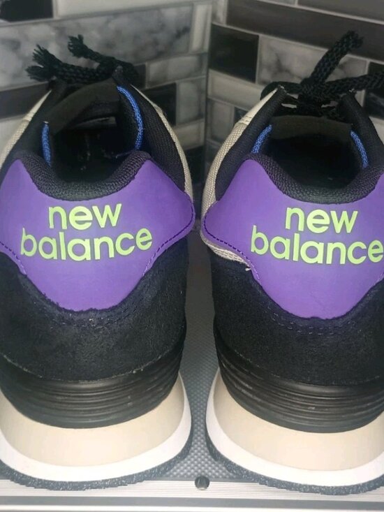 New Balance 574 Low Grey Purple Suede Shoes Sneakers U574CB2 Men\'s Size 11.5 main image 16